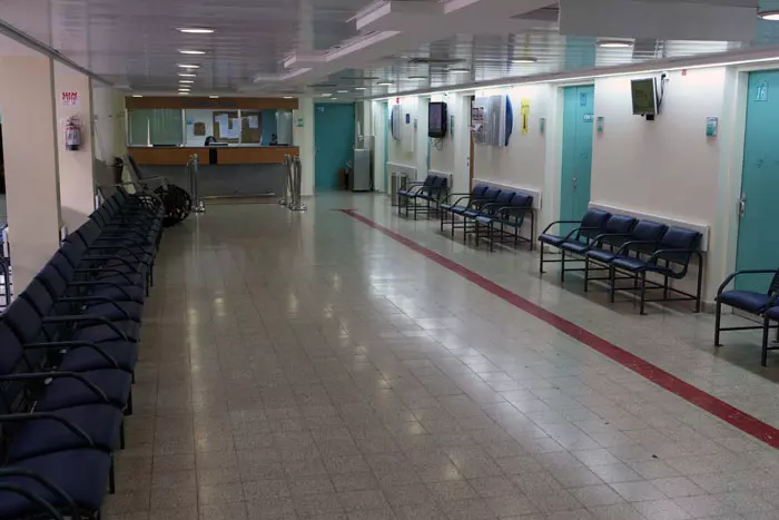 חדר המיון בבית החולים סורוקה בבאר שבע במהלך השביתה