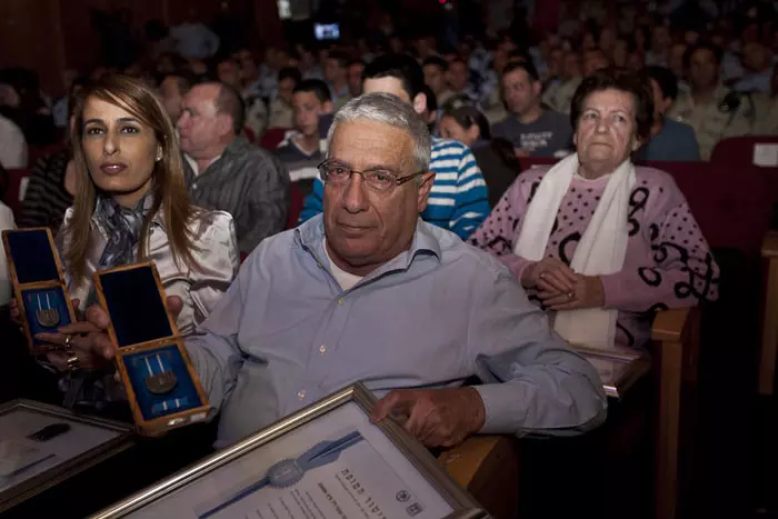 "הערכים שחקוקים בלב השוטרים מתורגמים ברגע האמת למעשים". דני רוזן, בן זוגה של אהובה תומר בטקס הצל"שים