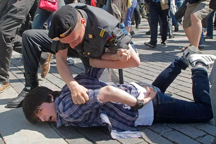 מעצר פעילים שניסו לקיים מצעד גאווה במוסקבה, שבת האחרונה