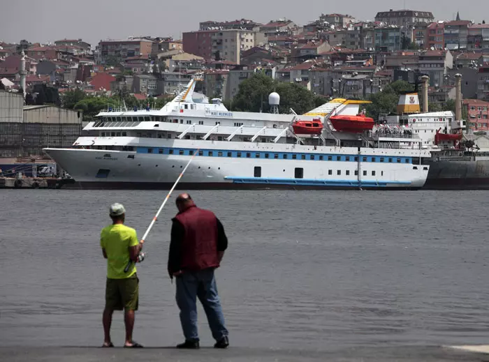 ה"מרמרה", אתמול בנמל איסטנבול