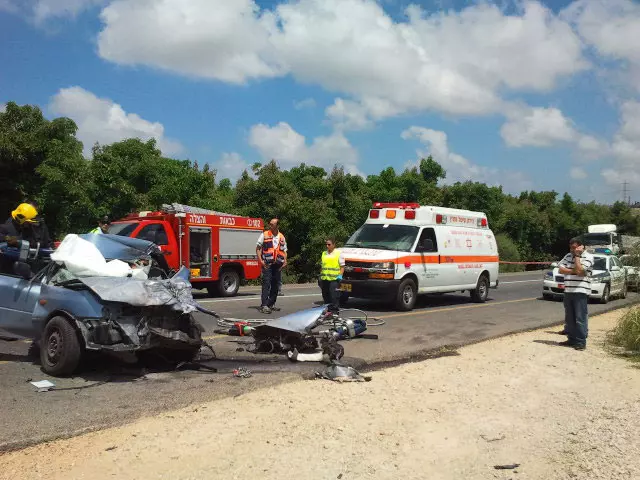 התאונה מתווספת לשבוע קטלני במיוחד בכבישים. זירת התאונה, היום