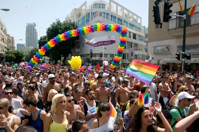 "חבריי ואני רואים בשוויון לאוכלוסיית הלהט"ב עניין של זכויות אדם המתיישב היטב עם תפישותנו, דרך עיניים ישראליות גאות". מצעד הגאווה בתל אביב, השנה