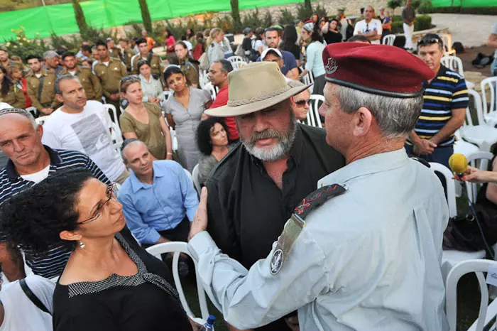 הרמטכ"ל בני גנץ בטקס עם יואב צור