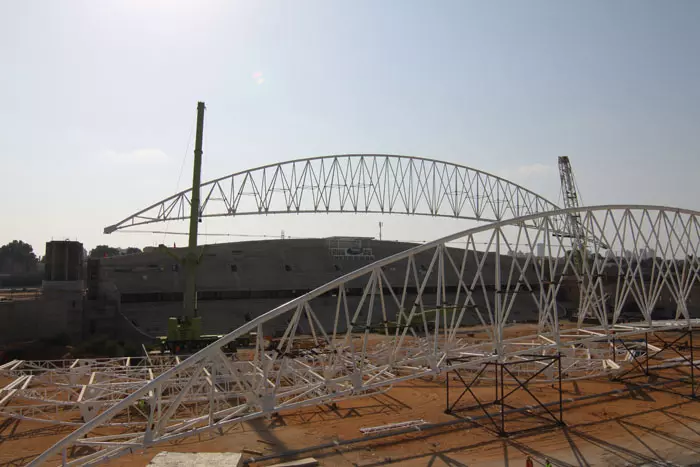 הבנייה הארוכה מתקרבת לסיומה. האיצטדיון החדש בנתניה