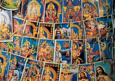 גלויות של אלים הינדים