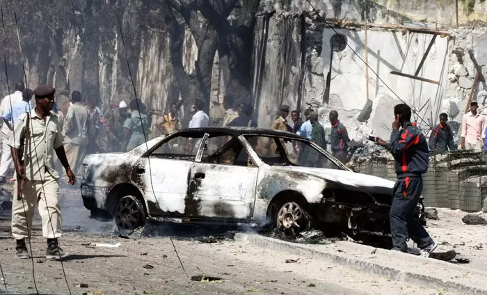 הכי מסוכנת. פיצוץ מכונית תופת במוגדישו בירת סומליה, בפברואר השנה
