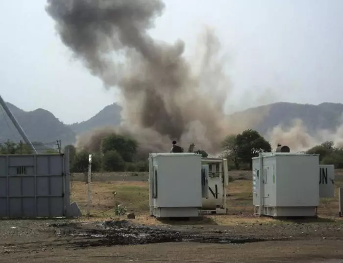 פיצוץ ליד מרכז או"ם בקורדופן, דרום סודן, ביוני השנה
