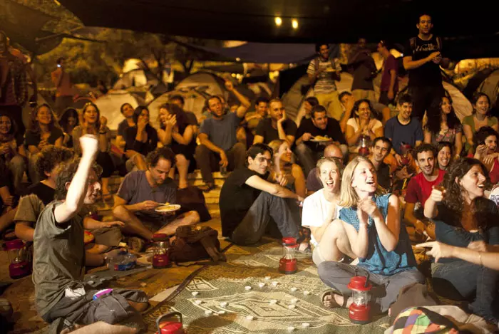 מאהל מחאה בירושלים בקיץ האחרון
