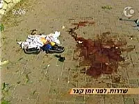 זירת פגיעת טיל הקסאם בשדרות