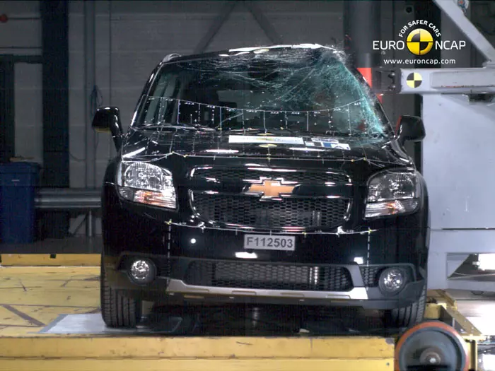 שברולט אורלנדו מבחן ריסוק Euro NCAP
