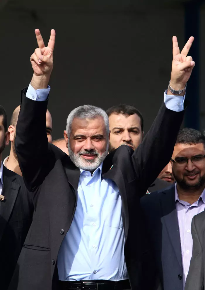"כיום מנהיגי חמאס מניחים כי אפשר להשמיד אותנו בשלבים, במהלך פרק זמן מתמשך". ראש ממשלת חמאס, אימעיל הנייה