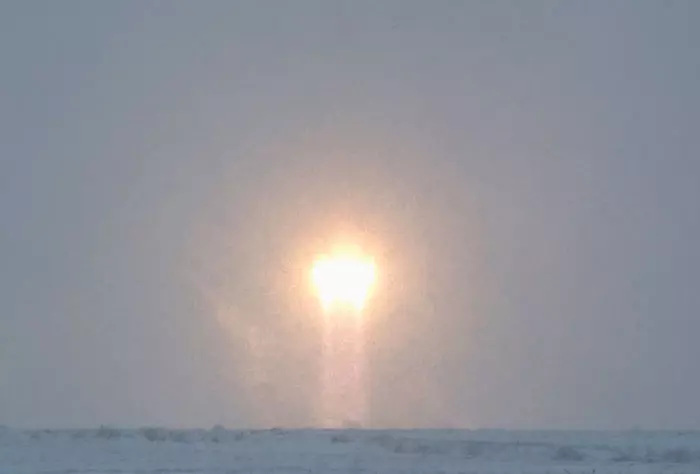 הטיל "סויוז" מתרחק בשמי קזחסטן, הבוקר