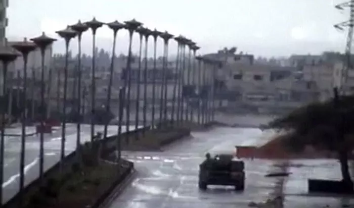 טנק של צבא סוריה בשכונת באב עמרו בחומס, השבוע