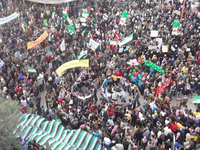 הפגנה נגד אסד, החודש בעיר אידליב