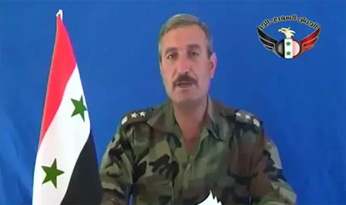 קולונל ריאד אל-אסעד, מפקד "הצבא הסורי החופשי", מתוך סרטון שפירסם ביוטיוב