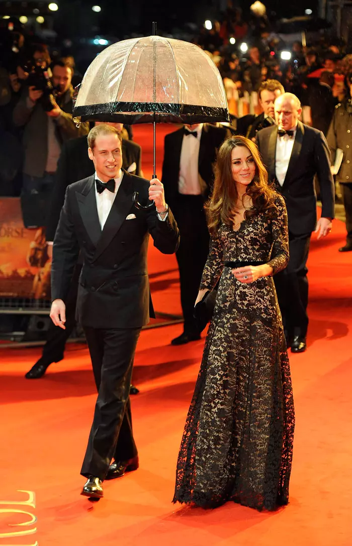 קייט מידלטון והנסיך וויליאם בבכורת הסרט War Horse בלונדון, 8 ינואר 2012