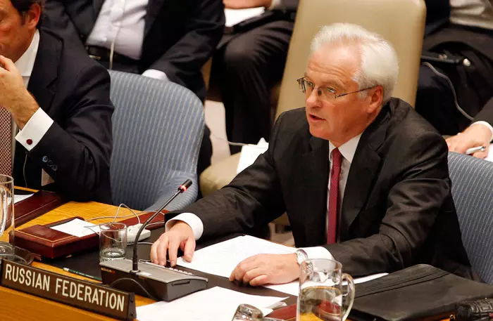 נגד המערב והערבים. שגריר רוסיה באו"ם ויטלי צ'ורקין, הלילה בדין מועצת הביטחון