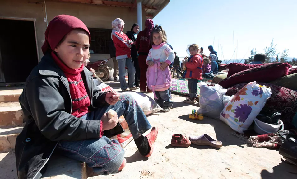 פליטים סורים שברחו ללבנון, השבוע בכפר קאע