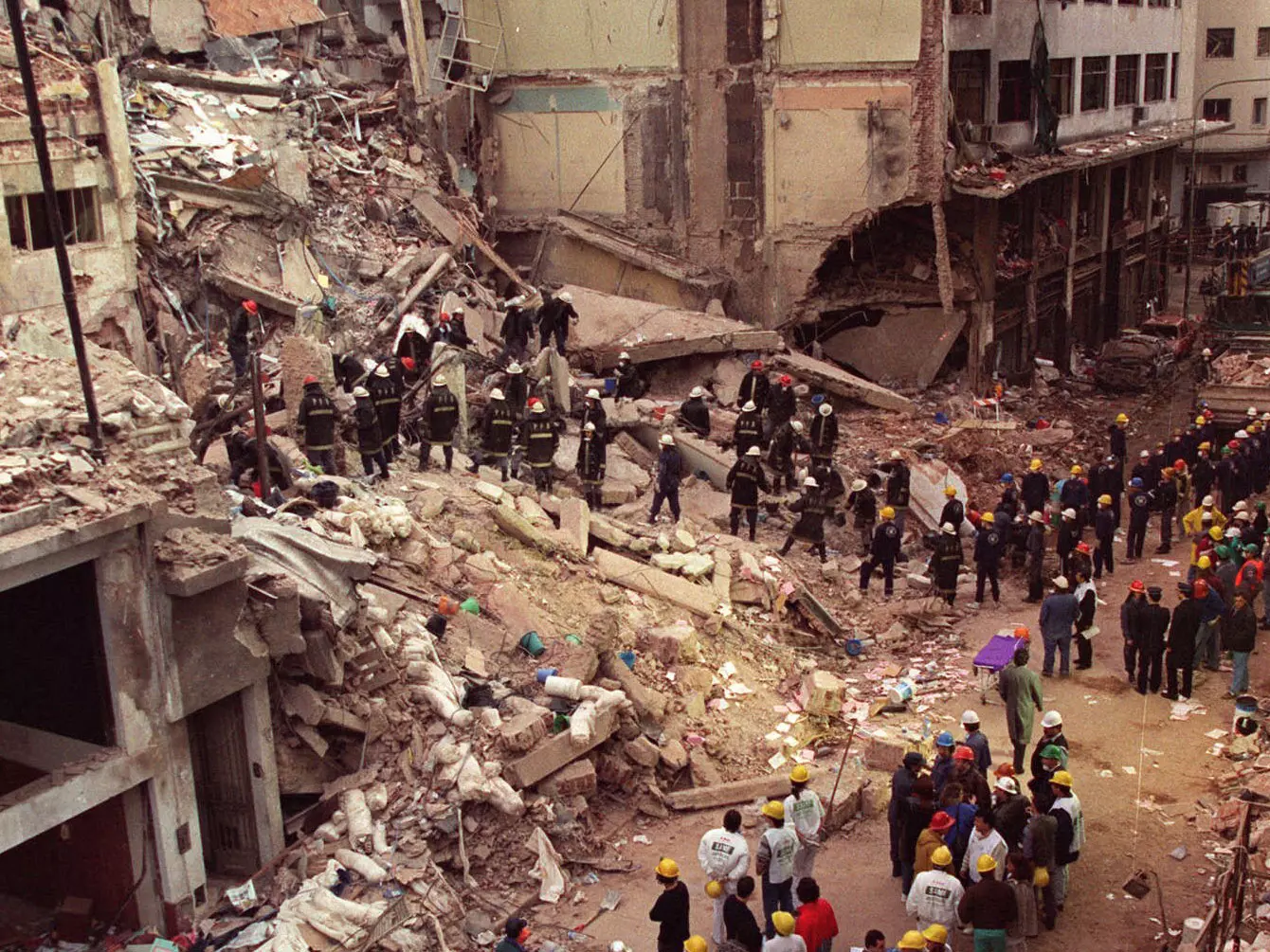 זירת הפיגוע ב-1994 בבואנוס איירס