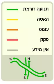 מקרא למפת הפקקים