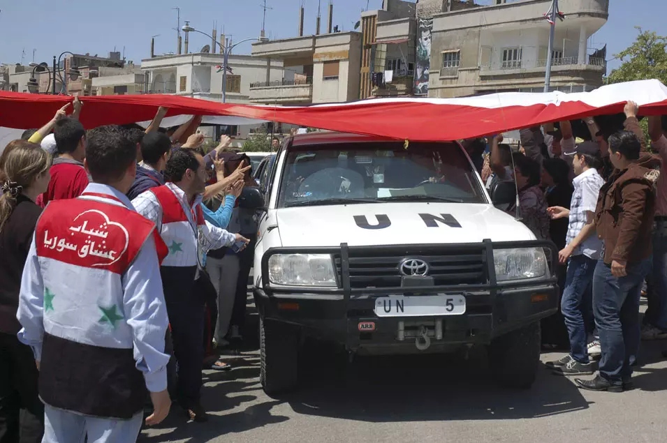 כוחות הביטחון הסורים הרגו את מי שדיבר עם המשקיפים