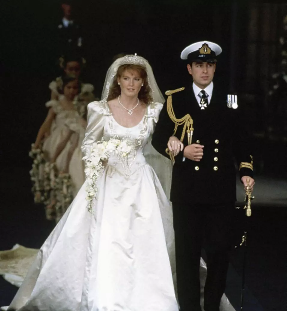 שרה פרגוסון בחתונתה לנסיך אנדרו, לונדון, 23 יולי 1986