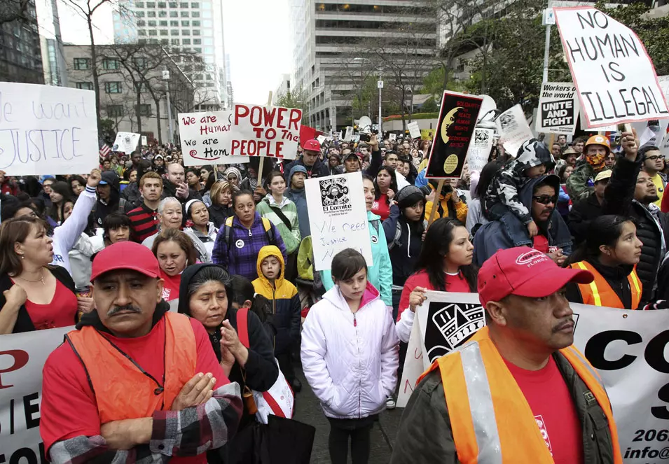 ההפגנה בסיאטל, לפני שהחלו המהומות