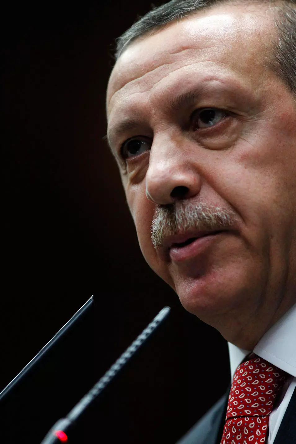 "זעמה של טורקיה הוא רב עוצמה לפחות כפי שידידותה היא בעלת ערך". ארדואן, היום בפרלמנט