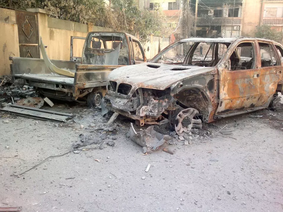 הרס מהפגזות צבא סוריה בעיר חומס, השבוע
