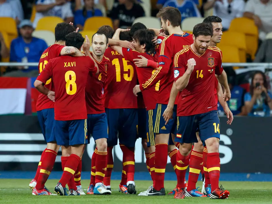 יש להם עוד סיבה לחגוג. שחקני ספרד בגמר היורו