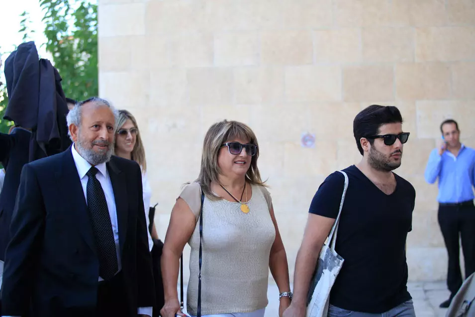 שולה זקן בבית המשפט המחוזי בירושלים ביום הכרעת הדין, יולי 2012