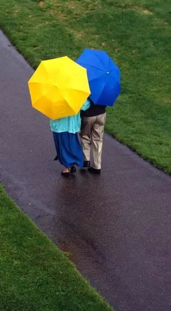 מטריות בגשם