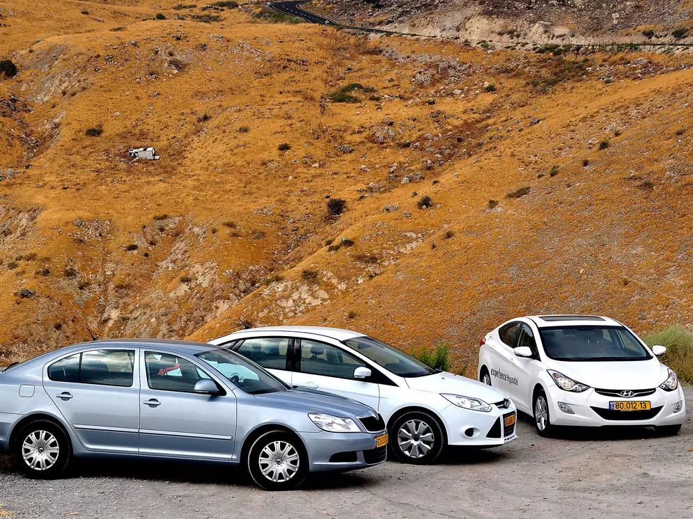 מבחן משווה: פורד פוקוס מול יונדאי i35 מול סקודה אוקטביה TSI