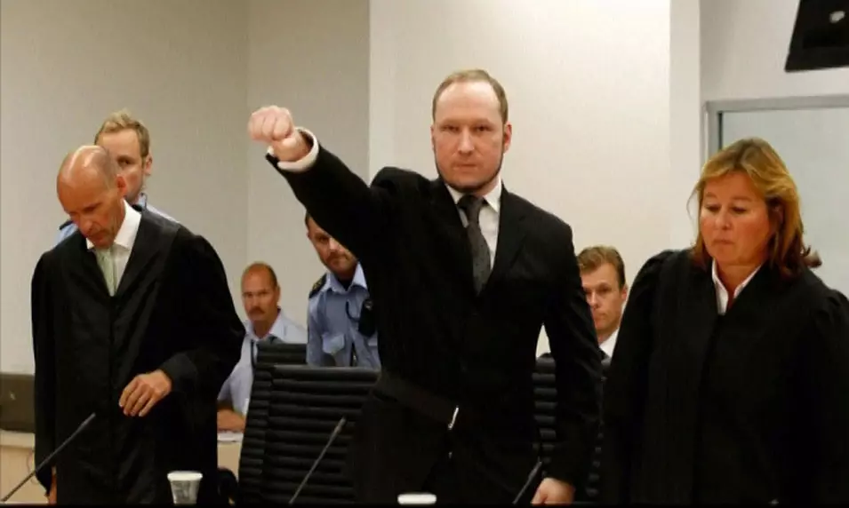 ברייוויק בעת משפטו