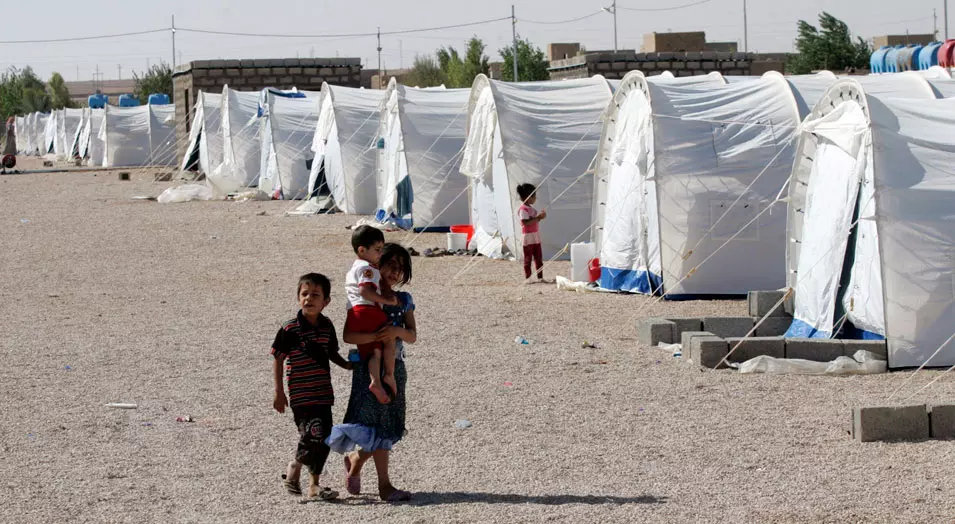 מחנה הפליטים הסורים "אל-קאים" במערב עירק, החודש