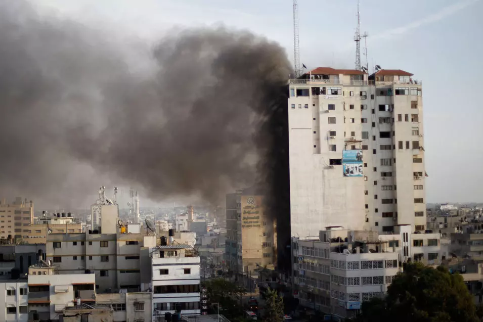 שנה ל"עמוד ענן". בניין שהופצץ ברצועת עזה בימי המבצע