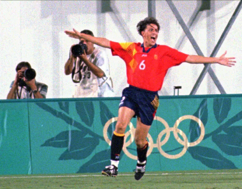 אוסקר גרסיה במדי נבחרת ספרד הצעירה 1996