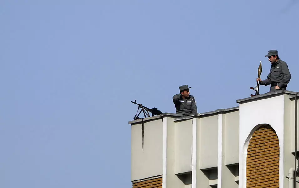 שוטרים אפגנים בקאבול, אמש