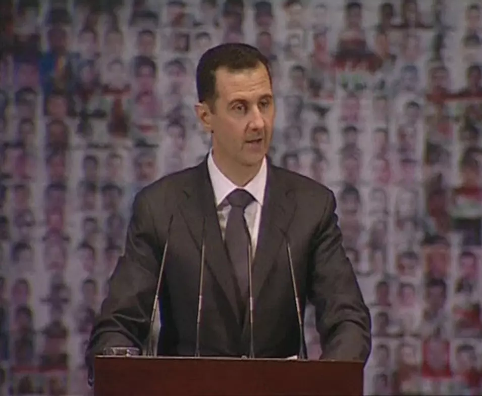 נשיא סוריה, בשאר אסד. קיבל אזהרה נוקבת