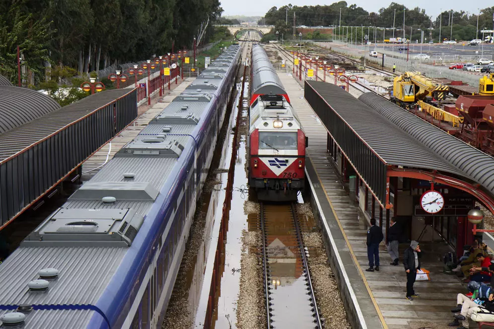 הצפות במתחם הרכבת בנתניה, ינואר 2013