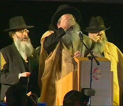 רבנים בכנס מתנגדי ההתנתקות ערוץ 10