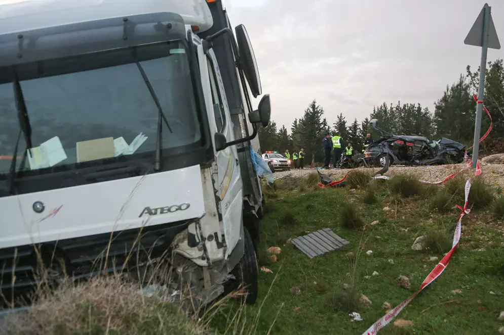 שני הרוגים בתאונה בצפון הארץ בין צומת יבור למשגב , פברואר 2013