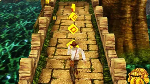 כמו הבריחה המתנשפת ב-Temple Run