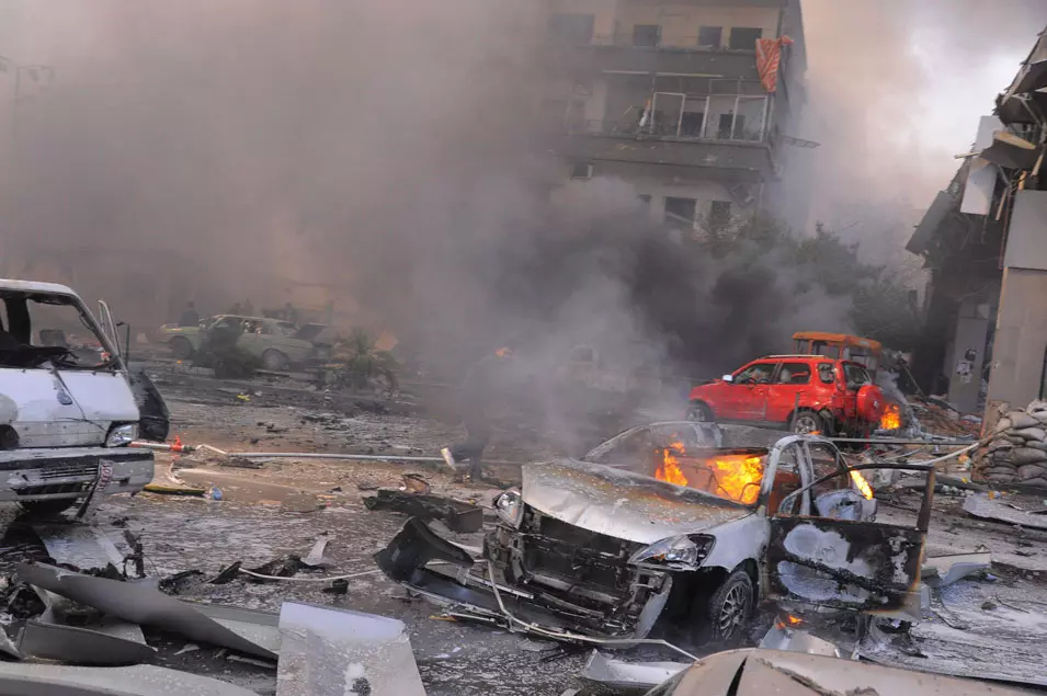 זירת הפיגוע בדמשק, היום