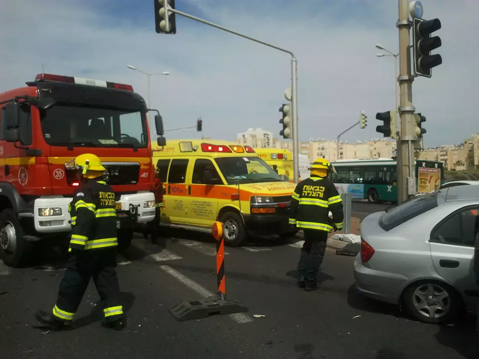 תאונת דרכים בצומת מקסים בכניסה לחיפה, 7 מרץ 2013
