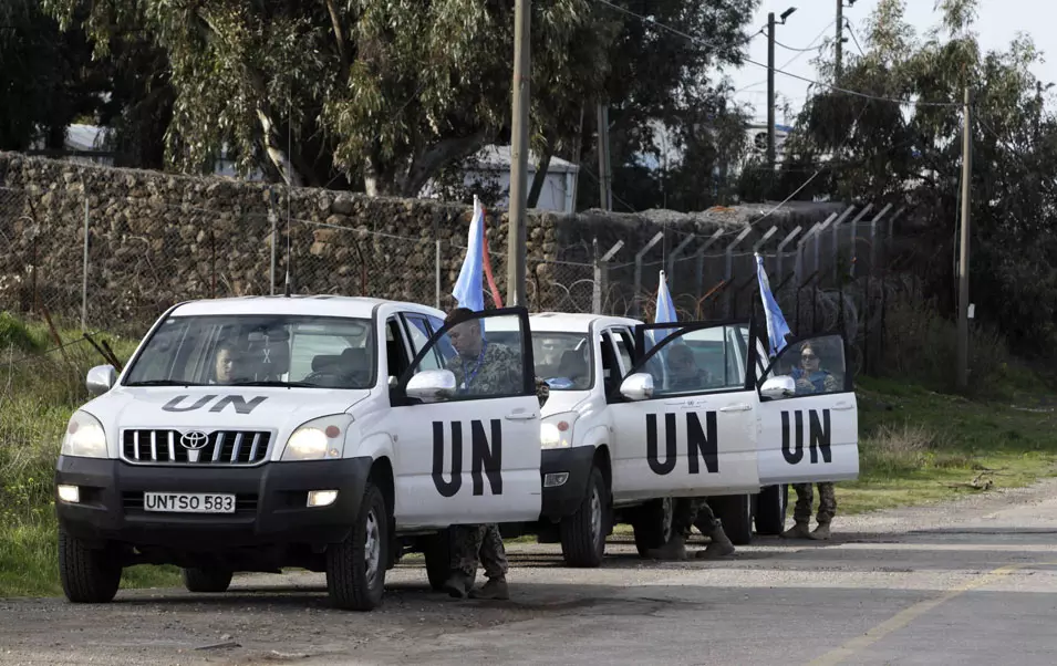 "אוסטריה הייתה עמוד השדרה של המשימה". כלי רכב של האו"ם במעבר קוניטרה, מרץ 2013