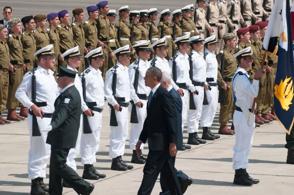 ברק אובמה נוחת בישראל, מרץ 2013