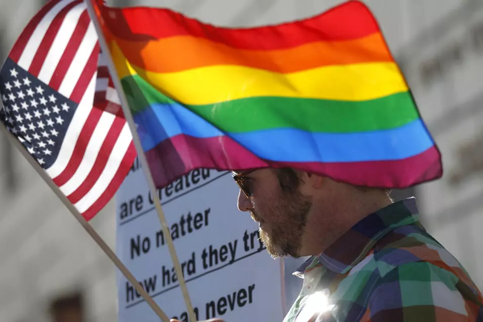 הפגנה בעד נישואים חד-מיניים בקליפורניה