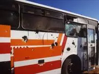 אוטובוס התלמידים אתמול בפיגוע