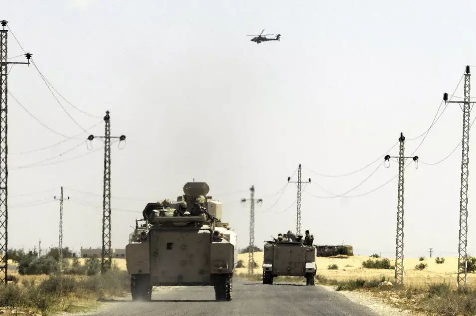 כוחות צבא מצרים באזור רפיח